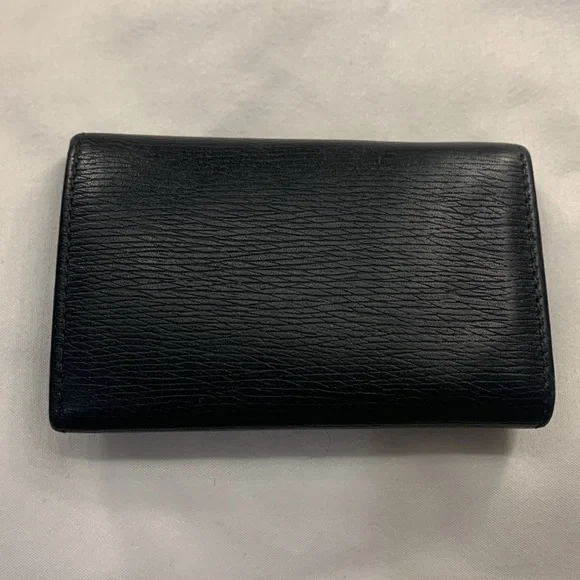 Gucci black grained leather 6 key ring holder made in Italy - Picture 3 of 11